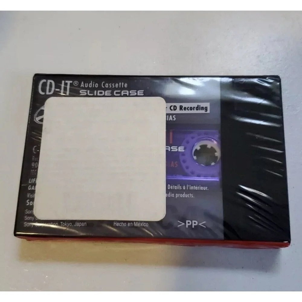 new Sony CD-IT 90 Minutes NORMAL BIAS Slide Case Cassette Tape‎ SEALED
